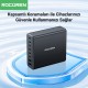 Rocoren 200W GaN 8 Portlu Şarj Cihazı 6*Type-C 2*USB-A Macbook iPhone Samsung Uyumlu Şarj İstasyonu