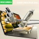 Rocoren 240W 4'ü 1 Arada Type-C / USB-A / Lightning Gri Silikon Şarj ve Data Kablosu 1.2 Metre