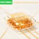Rocoren 240W 4'ü 1 Arada Type-C / USB-A / Lightning Gri Silikon Şarj ve Data Kablosu 1.2 Metre