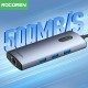 Rocoren 6 Portlu 4K 30Hz Gigabit Ethernet 3*USB3.0 PD 100W Destekli Hub Çoklayıcı