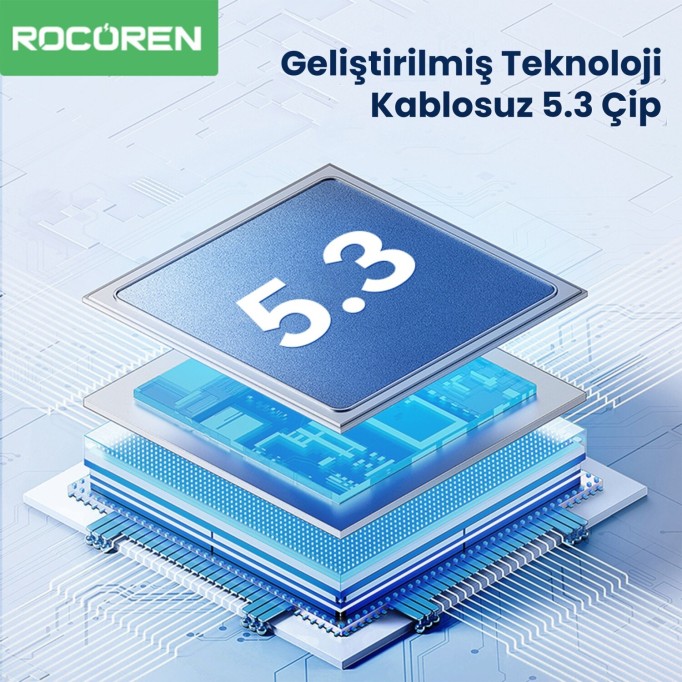 Rocoren Bluetooth 5.3 Mini Nano USB Dongle Adaptör