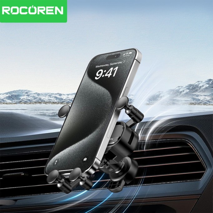 Rocoren Havalandırma Izgara Klipsli Araç İçi Telefon Tutucu