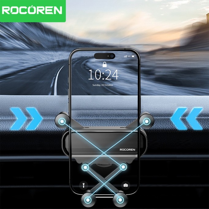 Rocoren Havalandırma Izgara Klipsli Araç İçi Telefon Tutucu