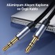 Rocoren Hi-Fi TRRS Mikrofon ve Kulaklık Ayırıcı 3.5mm Y Jack Kablo