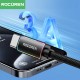 Rocoren Type-C to USB-A RGB Aydınlatmalı 3A Hızlı Şarj ve Data Kablosu 2 Metre