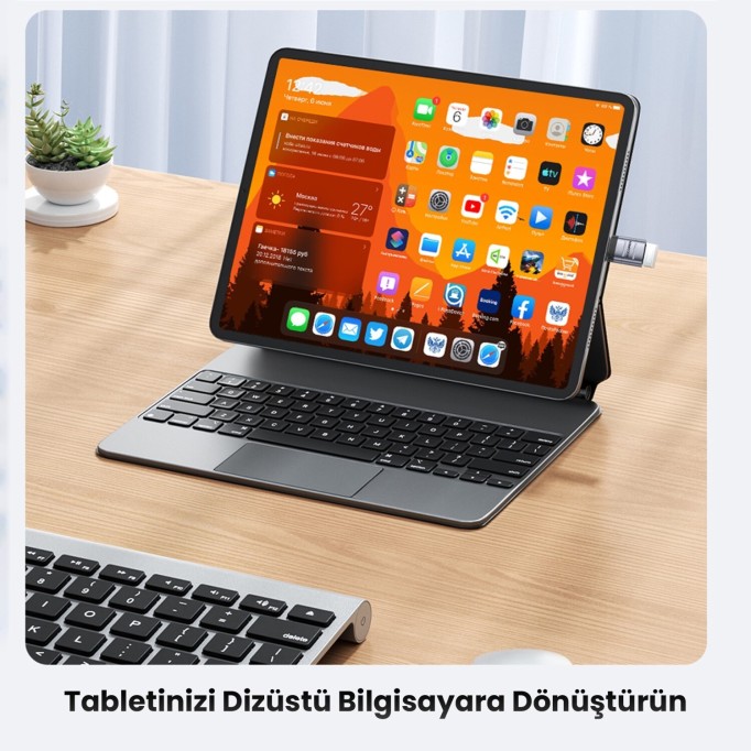 Rocoren USB 3.2 Gen1 Erkek to Type-C Dişi OTG Çevirici Dönüştürücü Adaptör