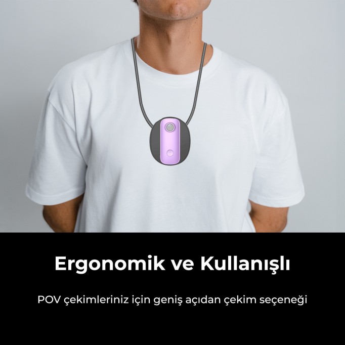 SJCAM C100 Serisi Aksiyon Kamerası Uyumlu Ayarlanabilir Manyetik Boyun Askısı