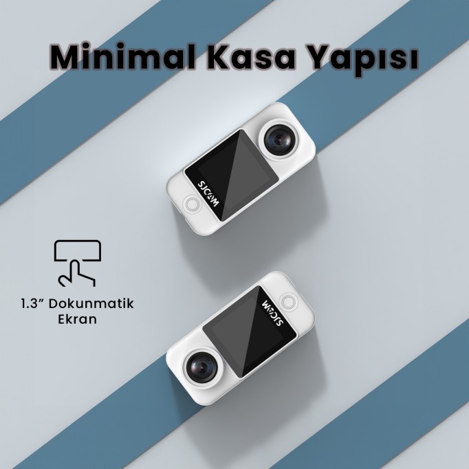 SJCAM C300 4K WiFi Aksiyon Kamerası Beyaz