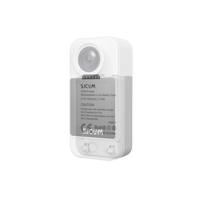 SJCAM C300 & C300 Pocket Uyumlu 1000mAh Batarya Beyaz