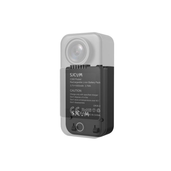 SJCAM C300 & C300 Pocket Uyumlu 1000mAh Batarya Beyaz