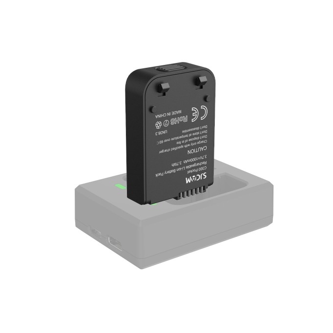 SJCAM C300 & C300 Pocket Uyumlu 1000mAh Batarya Siyah