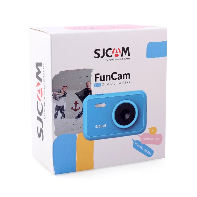 SJCAM FunCam Çocuklar için Fotoğraf Makinesi ve Kamera Aslan Desenli Mavi