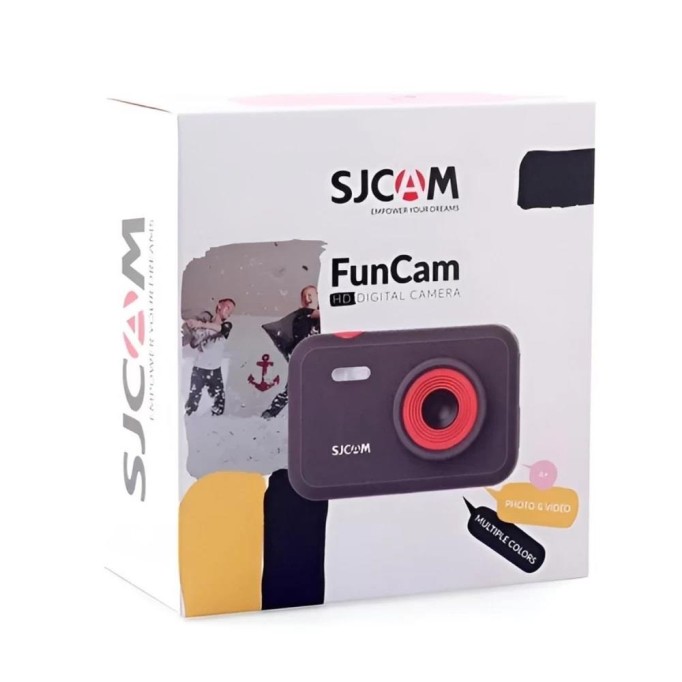 SJCAM FunCam Çocuklar için Fotoğraf Makinesi ve Kamera Unicorn Desenli Siyah
