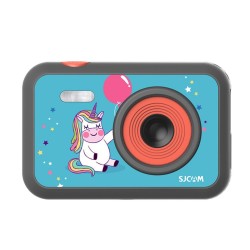 Siyah SJCAM FunCam Çocuklar için Fotoğraf Makinesi ve Kamera Unicorn Desenli Siyah