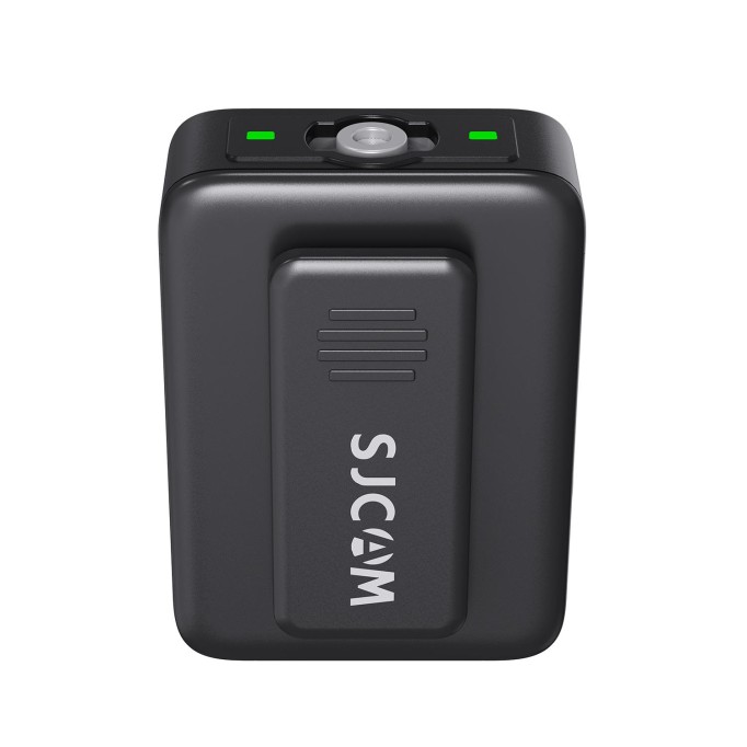 SJCAM M1 Profesyonel Kablosuz Yaka Mikrofonu (1TX  + 1 RX) 100dB Tek Vericili Gürültü Engelleyici (SNR) LCD Ekran