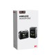 SJCAM M1 Profesyonel Kablosuz Yaka Mikrofonu (1TX  + 1 RX) 100dB Tek Vericili Gürültü Engelleyici (SNR) LCD Ekran