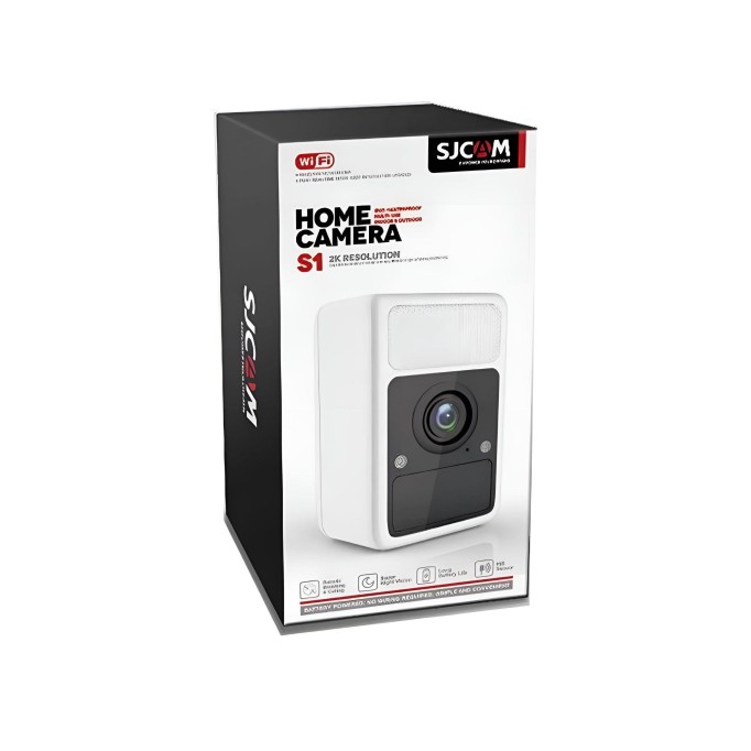 SJCAM S1 2K İç ve Dış Mekan Gece Görüşlü Kablosuz Bataryalı Güvenlik Kamerası Beyaz
