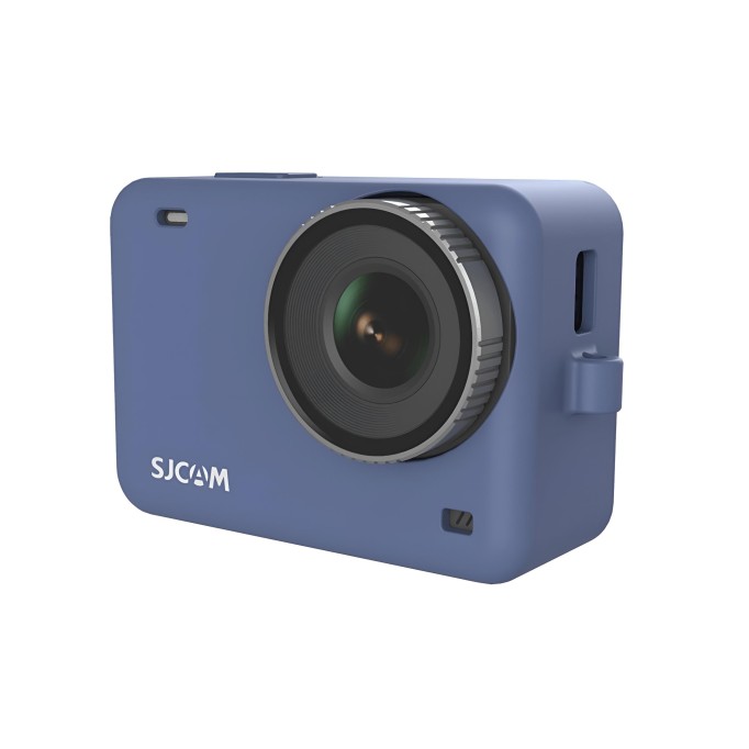 SJCAM SJ10 Aksiyon Kamera Serisi için Koruyucu Silikon Kılıf Mavi