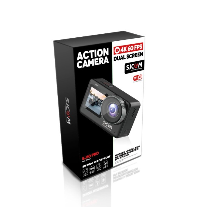 SJCAM SJ10 Pro Dual Screen Wi-Fi 4K UHD Aksiyon Kamerası