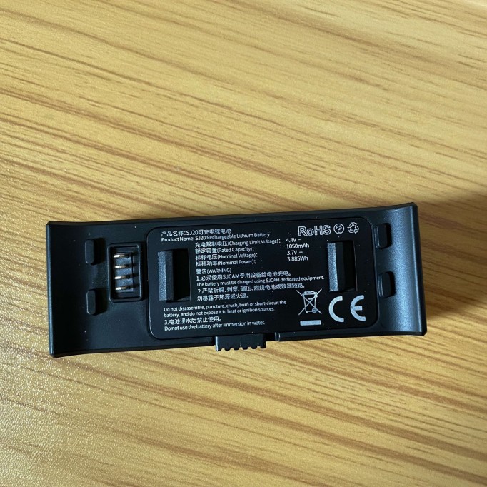 SJCAM SJ20 Batarya 1050mAh Şarj Edilebilir Lityum Pil Uyumlu Yedek Batarya