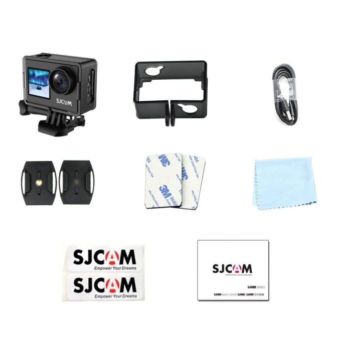 SJCAM SJ4000 Dual Screen WiFi 4K Aksiyon Kamerası Siyah