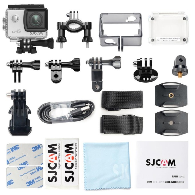 SJCAM SJ4000 WiFi 4K Aksiyon Kamerası Gümüş