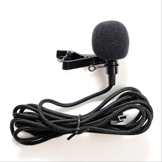 Bewinner Caméra d'action Portable Microphone, Microphone omnidirectionnel  360 ° Micro-Cravate à Pince Lavalier pour SJCAM SJ6 SJ7 SJ360 