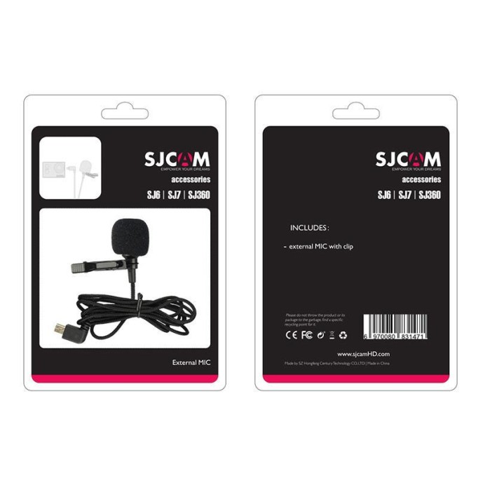 SJCAM SJ6 SJ7 SJ360 Aksiyon Kamera Harici Mikrofon