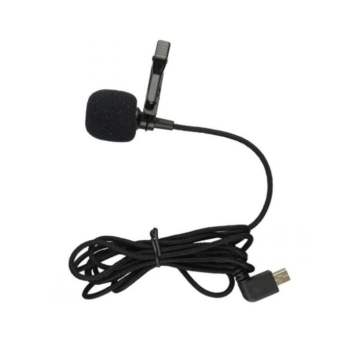 Bewinner Caméra d'action Portable Microphone, Microphone omnidirectionnel  360 ° Micro-Cravate à Pince Lavalier pour SJCAM SJ6 SJ7 SJ360 