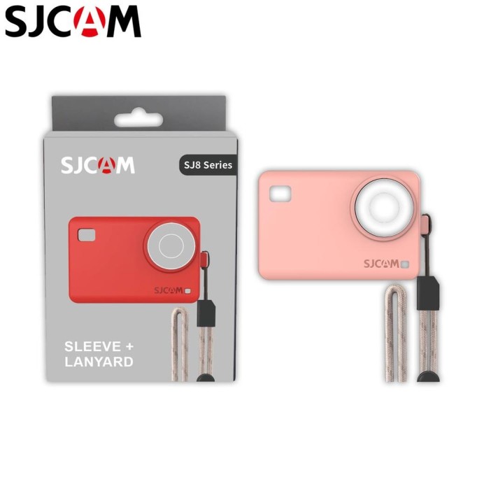 SJCAM SJ8 Aksiyon Kamera Serisi için Koruyucu Silikon Kılıf Pembe