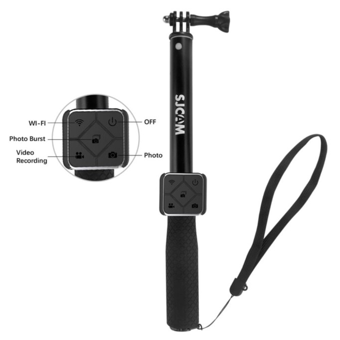 SJCAM Uzaktan Kumandalı Monopod Siyah