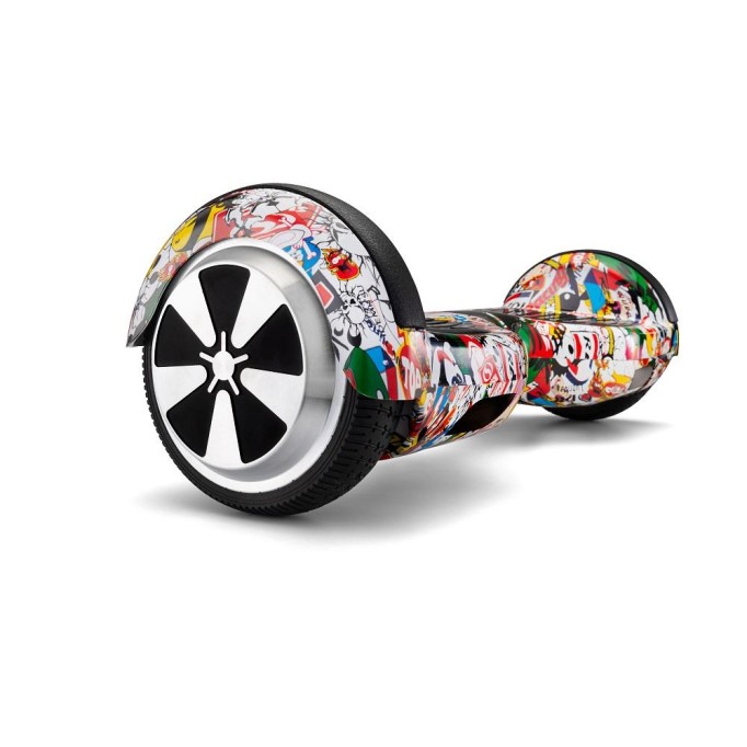 Smart Balance N3S Elektrikli Kaykay Hoverboard Scooter Self Balancing 6.5 Inch Grafity Desenli 19