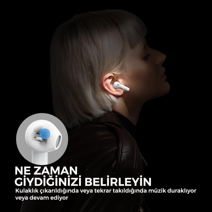 Soundpeats Air3 Bluetooth 5.2 TWS Kablosuz Kulak içi Kulaklık Beyaz