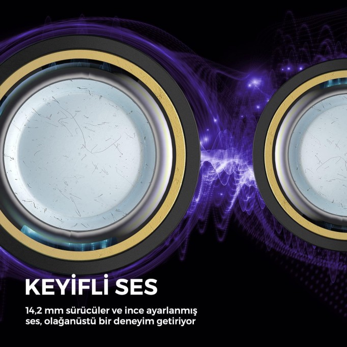 Soundpeats Air3 Bluetooth 5.2 TWS Kablosuz Kulak içi Kulaklık Mor