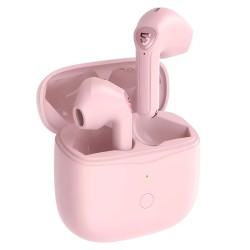 Pembe Soundpeats Air3 Bluetooth 5.2 TWS Kablosuz Kulak içi Kulaklık Pembe