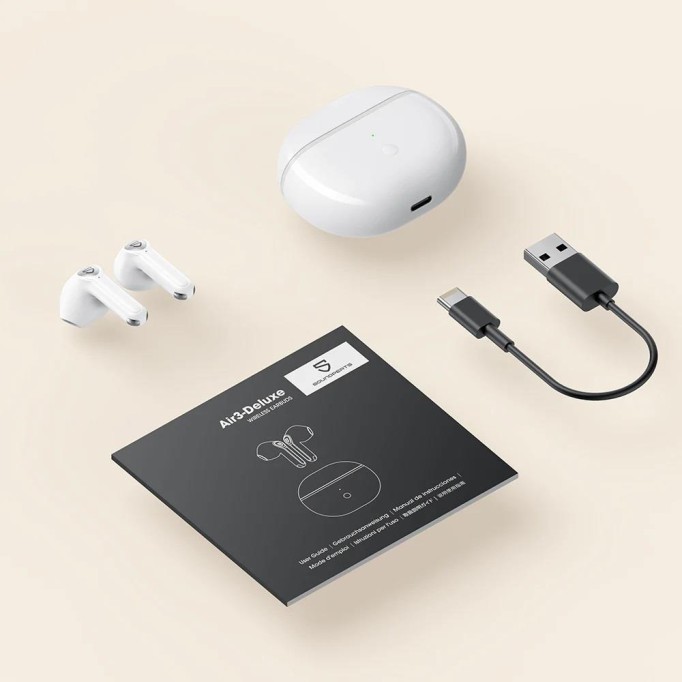 Soundpeats Air3-Deluxe Bluetooth 5.2 TWS Kablosuz Kulak içi Kulaklık Beyaz Soundpeats Air3-Deluxe Bluetooth 5.2 TWS Kablosuz Kulak içi Kulaklık Beyaz