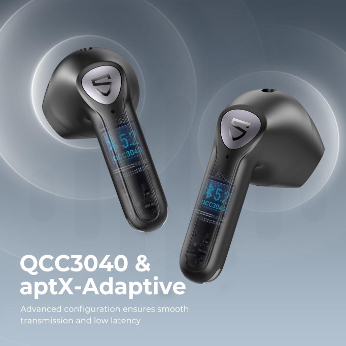Soundpeats Air3-Deluxe Bluetooth 5.2 TWS Kablosuz Kulak içi Kulaklık Siyah