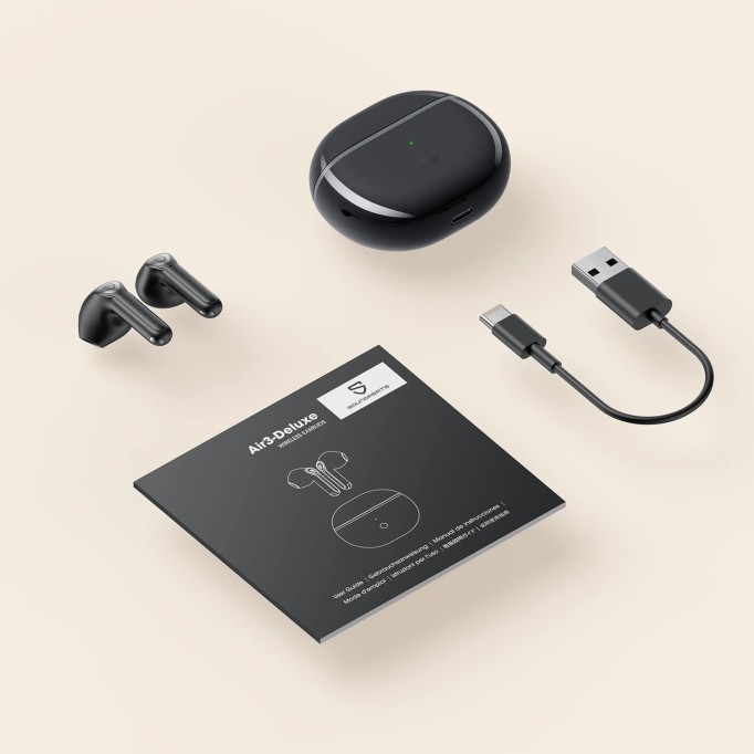 Soundpeats Air3-Deluxe Bluetooth 5.2 TWS Kablosuz Kulak içi Kulaklık Siyah Soundpeats Air3-Deluxe Bluetooth 5.2 TWS Kablosuz Kulak içi Kulaklık Siyah