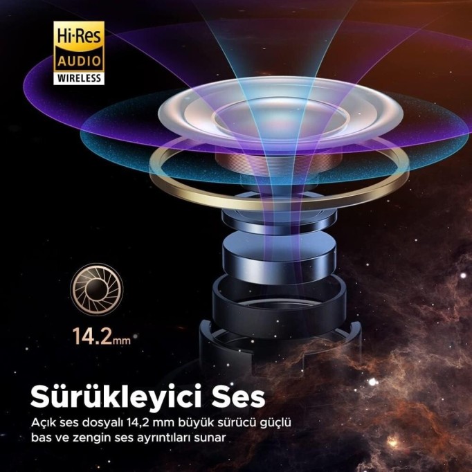 SoundPeats Air3 Deluxe HS 5.3 Hi-Res LDAC Kablosuz Kulak içi Bluetooth Kulaklık Beyaz