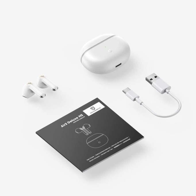 SoundPeats Air3 Deluxe HS 5.3 Hi-Res LDAC Kablosuz Kulak içi Bluetooth Kulaklık Beyaz