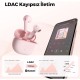 Soundpeats Air3 Deluxe HS Bluetooth 5.2 Hi-Res Kablosuz Kulak içi Kulaklık Pembe