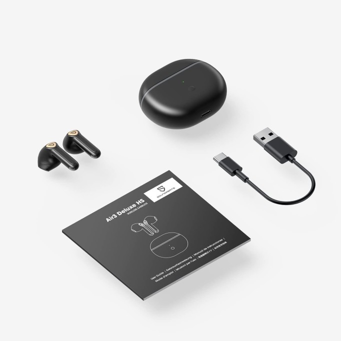 Soundpeats Air3 Deluxe HS Bluetooth 5.2 Hi-Res Kablosuz Kulak içi Kulaklık Siyah