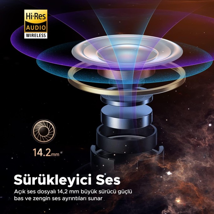 Soundpeats Air3 Deluxe HS Bluetooth 5.2 Hi-Res Kablosuz Kulak içi Kulaklık Siyah