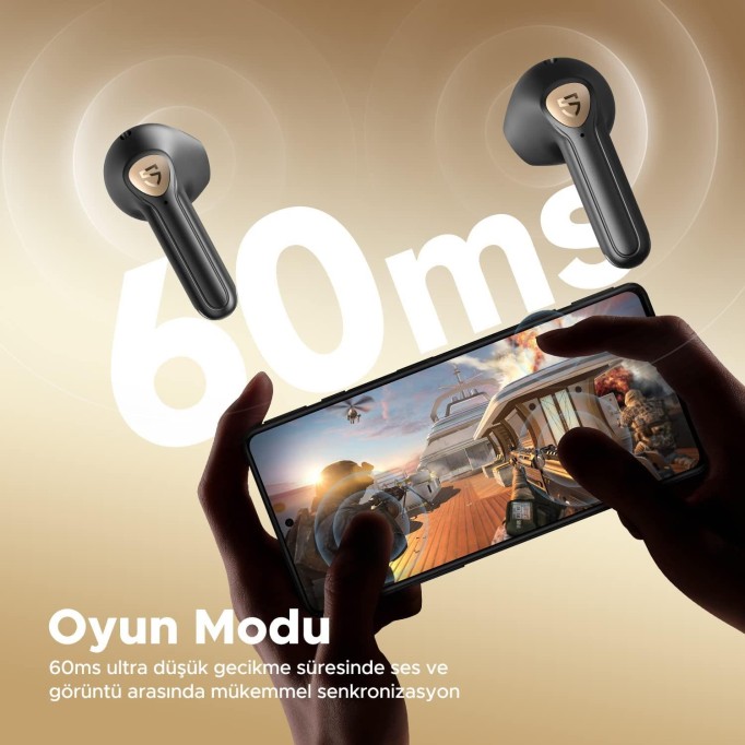 Soundpeats Air3 Deluxe HS Bluetooth 5.2 Hi-Res Kablosuz Kulak içi Kulaklık Siyah