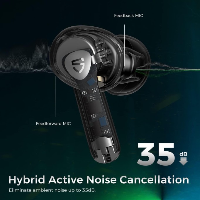 Soundpeats Air3 Pro Hybrid ANC Bluetooth 5.2 TWS Kablosuz Kulak içi Kulaklık Siyah Soundpeats Air3 Pro Hybrid ANC Bluetooth 5.2 TWS Kablosuz Kulak içi Kulaklık Siyah