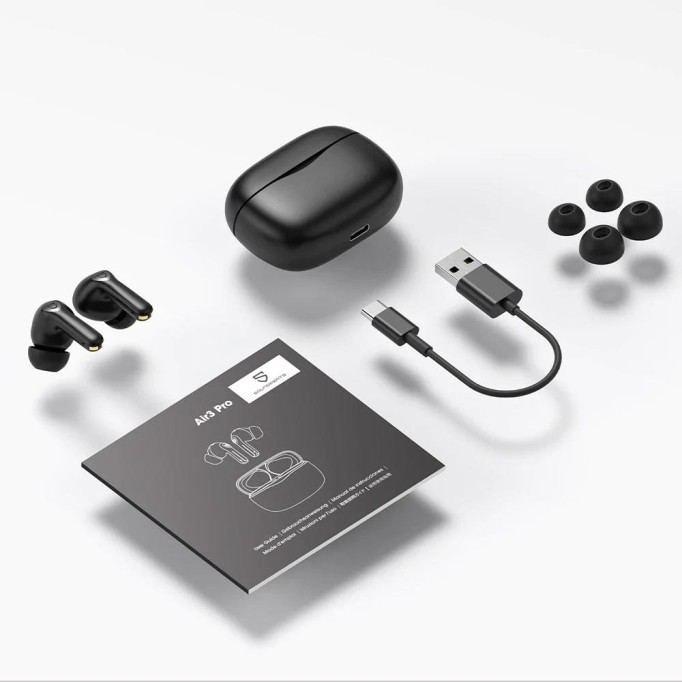 Soundpeats Air3 Pro Hybrid ANC Bluetooth 5.2 TWS Kablosuz Kulak içi Kulaklık Siyah Soundpeats Air3 Pro Hybrid ANC Bluetooth 5.2 TWS Kablosuz Kulak içi Kulaklık Siyah