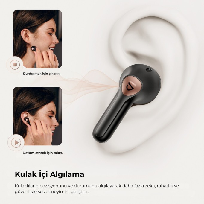 SoundPeats Air4 Pro ANC aptX TWS Kablosuz Bluetooth Kulaklık Siyah