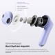 SoundPeats Air5 Hi-Res ANC aptX Kablosuz Bluetooth 5.4 Kulaklık Mor