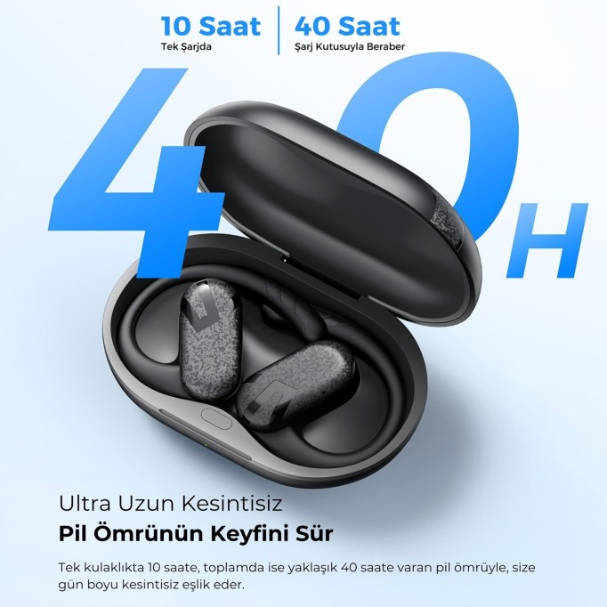 SoundPeats Breezy Open-Ear TWS Bluetooth 5.4 Kablosuz Kulaklık Siyah