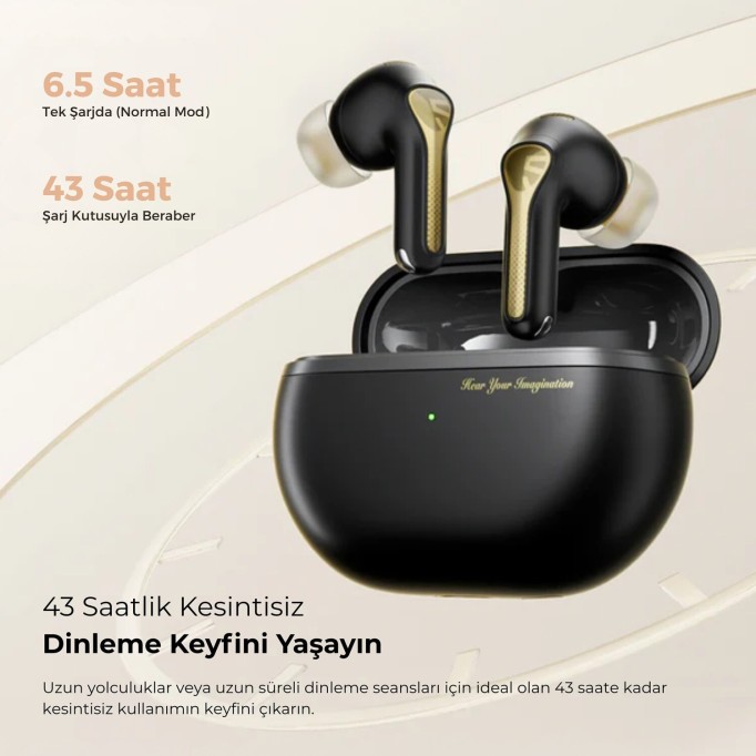 SoundPeats Capsule 3 Pro+ ANC Hi-Res LDAC TWS Kablosuz Bluetooth Kulaklık Siyah